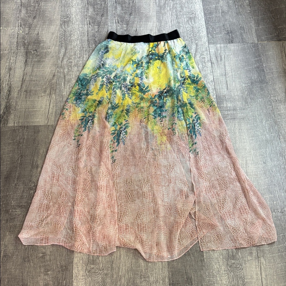 BEBE Floral Gradient Maxi Skirt - Picture 2 of 7